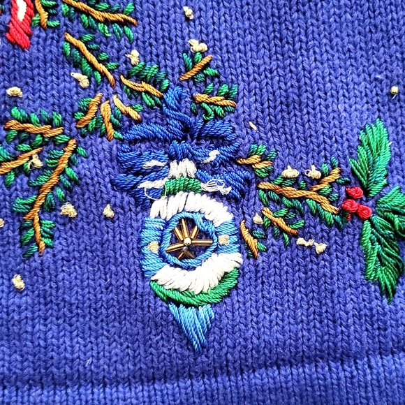 Vintage Christmas Sweater Vest Size Large - Picture 8 of 12